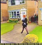 Shiny PVC Skirt Stocking High Heel Slut