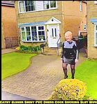 Shiny PVC Skirt Stocking High Heel Slut