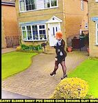 Shiny PVC Skirt Stocking High Heel Slut