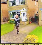 Shiny PVC Skirt Stocking High Heel Slut