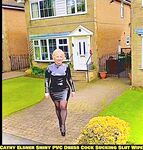 Shiny PVC Skirt Stocking High Heel Slut