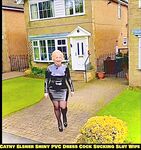 Shiny PVC Skirt Stocking High Heel Slut