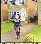 Shiny PVC Skirt Stocking High Heel Slut