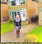 Shiny PVC Skirt Stocking High Heel Slut