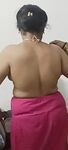 Lovely wife bare back