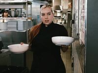 Bosomed Chef Cubbi Thompson Sucks BBC And Gets Banged In The Kitchen