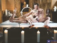 Gorgeous Blonde Masseuse Nathaly Cherie Gets A Deep Dicking She Deserves