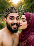 Beautiful Hijabi Arab Girl with Abdur Rahman