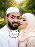 Beautiful Hijabi Arab Girl with Abdur Rahman