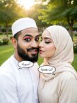 Beautiful Hijabi Arab Girl with Abdur Rahman