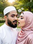 Beautiful Hijabi Arab Girl with Abdur Rahman
