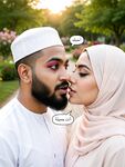 Beautiful Hijabi Arab Girl with Abdur Rahman