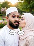 Beautiful Hijabi Arab Girl with Abdur Rahman