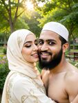 Beautiful Hijabi Arab Girl with Abdur Rahman