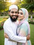 Beautiful Hijabi Arab Girl with Abdur Rahman
