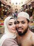Beautiful Hijabi Arab Girl with Abdur Rahman