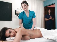 Oily Lesbians Ivy Ireland And Maddie Wren Can't Stop Licking Each Other