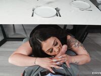 Chubby Brunette With Tattoos Can't Get Enough Of Van's Cock photos (Ruby)