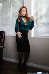 Dazzling Redhead MILF Sophia Locke Masturbates In The Office photos (Ryan Driller)