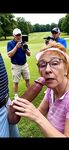 Cathy Golf Course Slut Filmed Sucking off Cock in The Rough