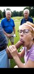 Cathy Golf Course Slut Filmed Sucking off Cock in The Rough