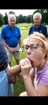 Cathy Golf Course Slut Filmed Sucking off Cock in The Rough