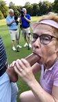 Golf Course Slut Cathy Filmed Sucking Off Cock on Fairway i