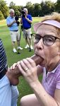 Golf Course Slut Cathy Filmed Sucking Off Cock on Fairway i