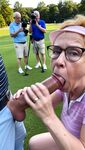 Golf Course Slut Cathy Filmed Sucking Off Cock on Fairway i
