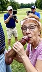 Golf Course Slut Cathy Filmed Sucking Off Cock on Fairway h
