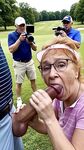 Golf Course Slut Cathy Filmed Sucking Off Cock on Fairway h