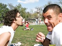 Tight European Hottie Lou Charmelle Gets Seduced And Banged By Two Horny Men