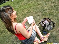 Tight European Hottie Lou Charmelle Gets Seduced And Banged By Two Horny Men