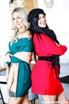 Saucy MILFs Mona Azar And Bunny Madison Get Their Mature Holes Drilled