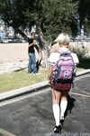 Uniformed Blonde Cayden Moore With Fine Boobs Gives Head And Gets Fucked At High School