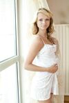 Blonde Teen Eve Luv Uncovers The View On Her Adorable Tan Lined Nude Body