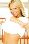 Lingerie Blonde Holly McGuire Wears No Top Cuz She Has Perfect Knockers She Likes To Show