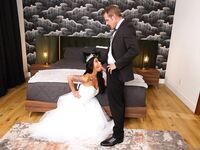 Dark-haired Bride Ameena Green Gets Her Shaved Pussy Plowed