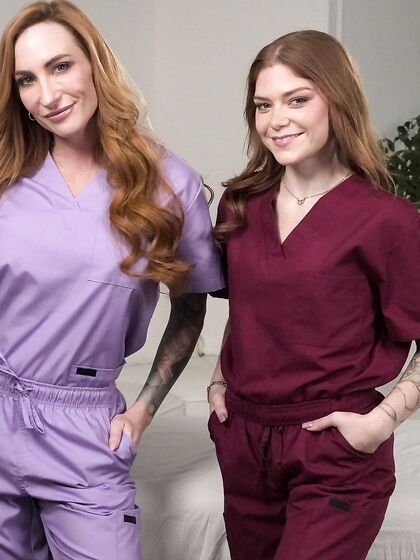 Redhead Lesbians Sophia Locke And Katerina Deville Bring Each Other To A Powerful Orgasm