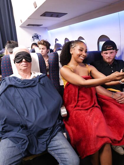 Curly-haired Ebony With Small Cans Gets Banged On Plane photos (Olivia Jay)
