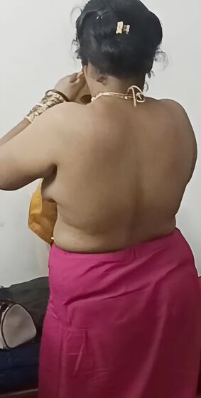 Lovely wife bare back