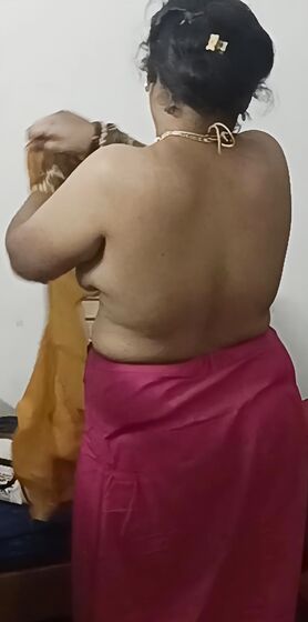 Lovely wife bare back