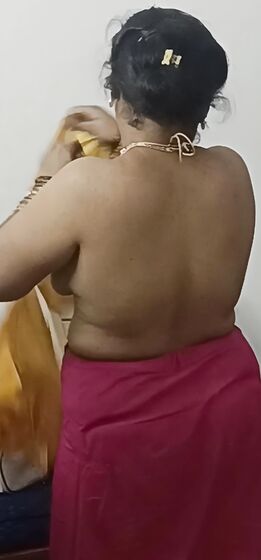 Lovely wife bare back
