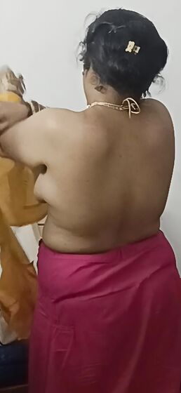 Lovely wife bare back