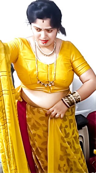 Sneha aunty saree drop
