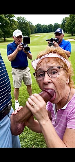 Golf Course Slut Cathy Filmed Sucking Off Cock on Fairway j