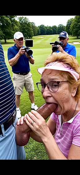 Golf Course Slut Cathy Filmed Sucking Off Cock on Fairway j