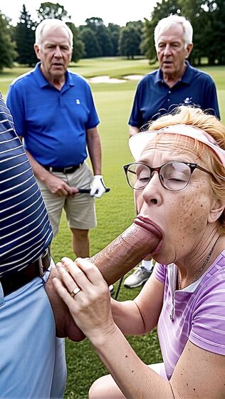 Golf Course Slut Cathy Filmed Sucking Off Cock on Fairway i