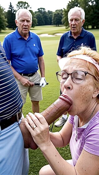 Golf Course Slut Cathy Filmed Sucking Off Cock on Fairway i