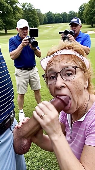 Golf Course Slut Cathy Filmed Sucking Off Cock on Fairway h
